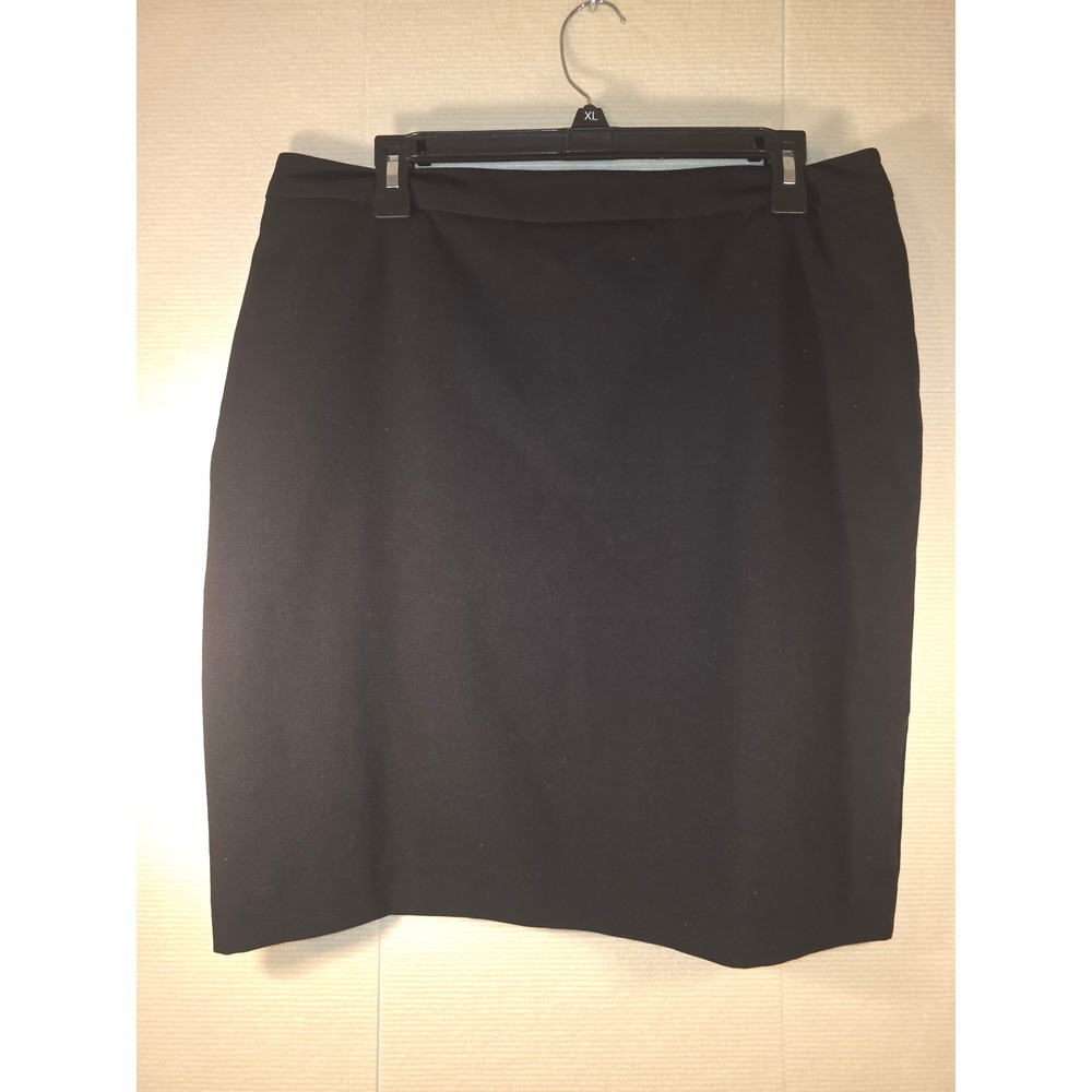 Emaline Black Pencil Skirt Womens Size 12 Career Workwear Knee Length Lined
